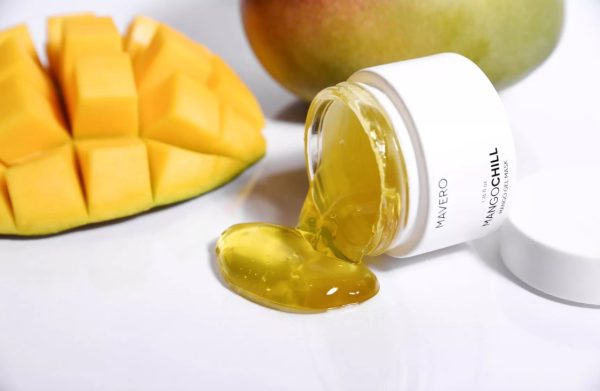MANGOCHILL - maschera viso rinfrescante con estratti di mango, olio di semi d'uva, vitamine A-E e pantenolo - immagine 3